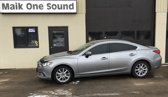 2016 Mazda6 with professional window tint in North Bay